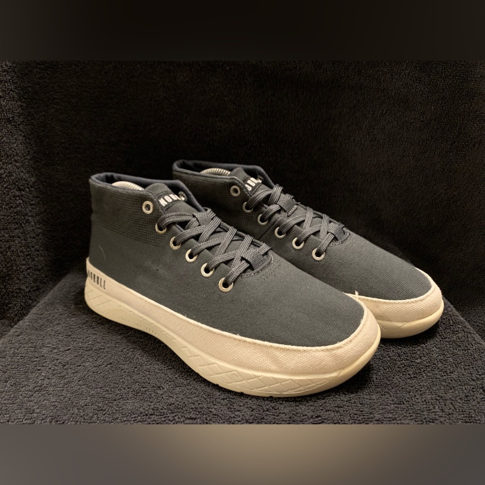 Nobull Super fabric Trainer Mid Grey Cream Size 8.5W/7M